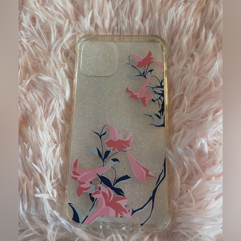 Floral & Clear Phone Case for iPhone 12/ 12 Max 6.1 inch/ New